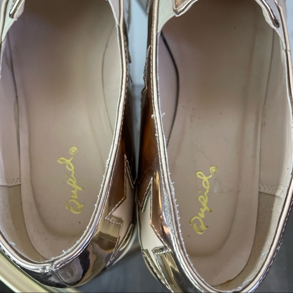 Qupid Shoes Woman Slip on 8 Size Shiny Confortable - Picture 11 of 12